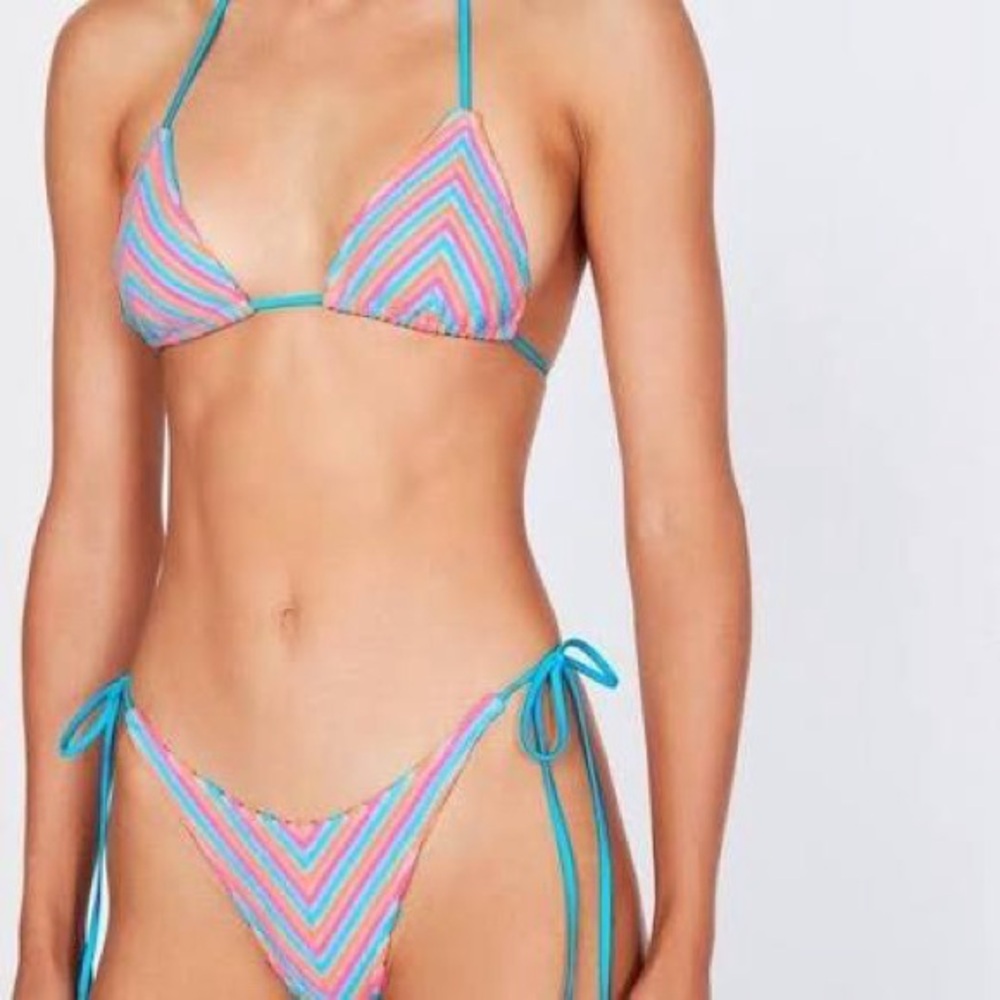 Triangl Swimwear Vibrant Striped Bikini